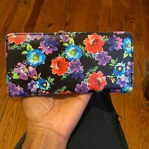 Slim Floral Wallet